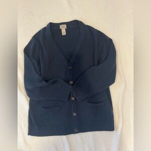 L.L. Bean Men's Dark Blue Cardigan Sweater